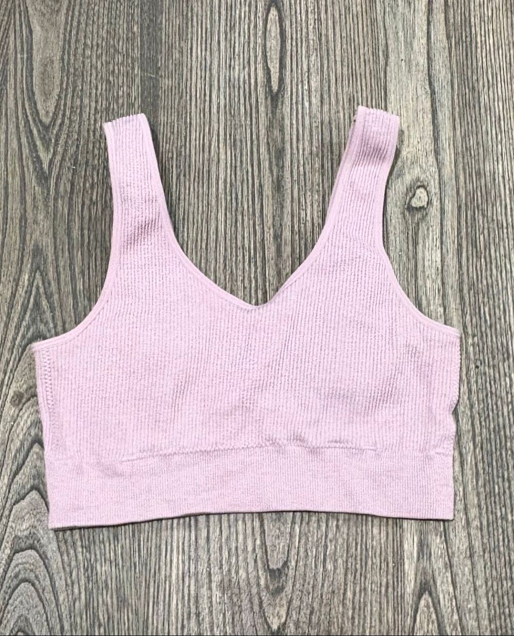 Aerie Women's Ribbed Scoop Neck Stretch Seamless Cropped Tank Lilac Small